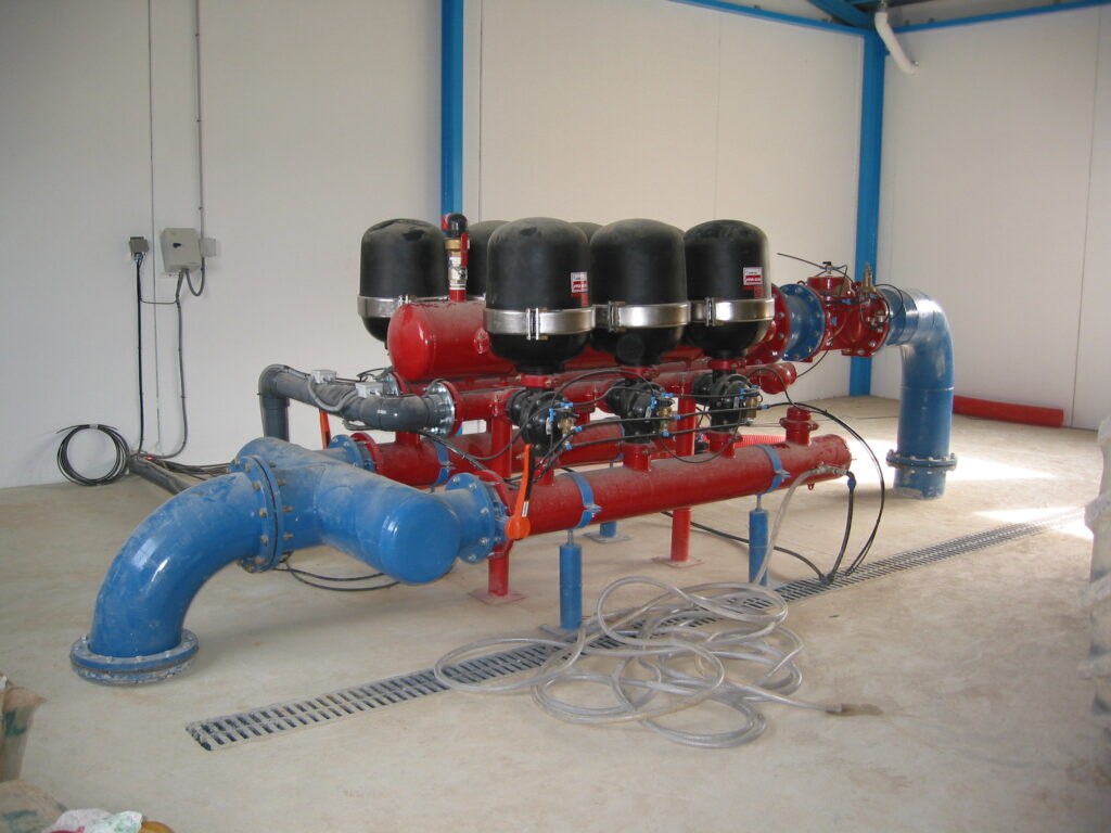 Cabezal de filtrado interior