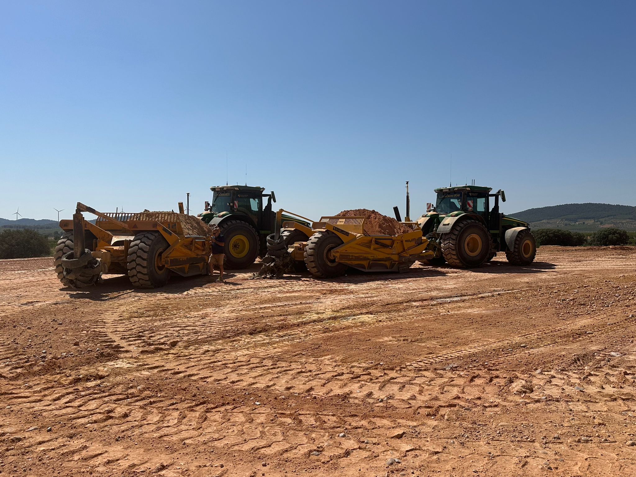 Movimiento de tierra para balsa