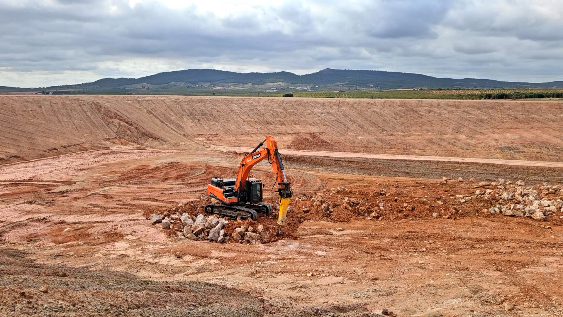 Perforando lecho balsa Nava de arriba