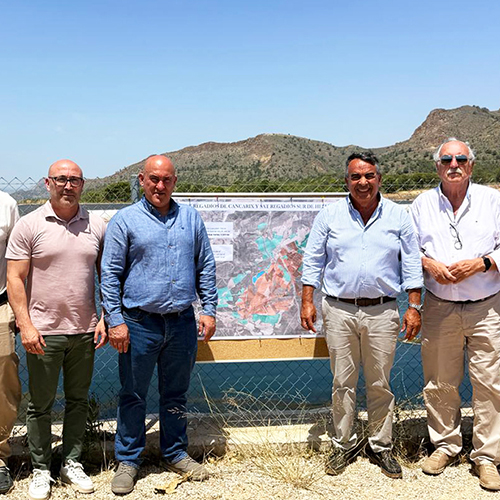 Viceconsejero de agricultura, delegado y Antonio Montoya